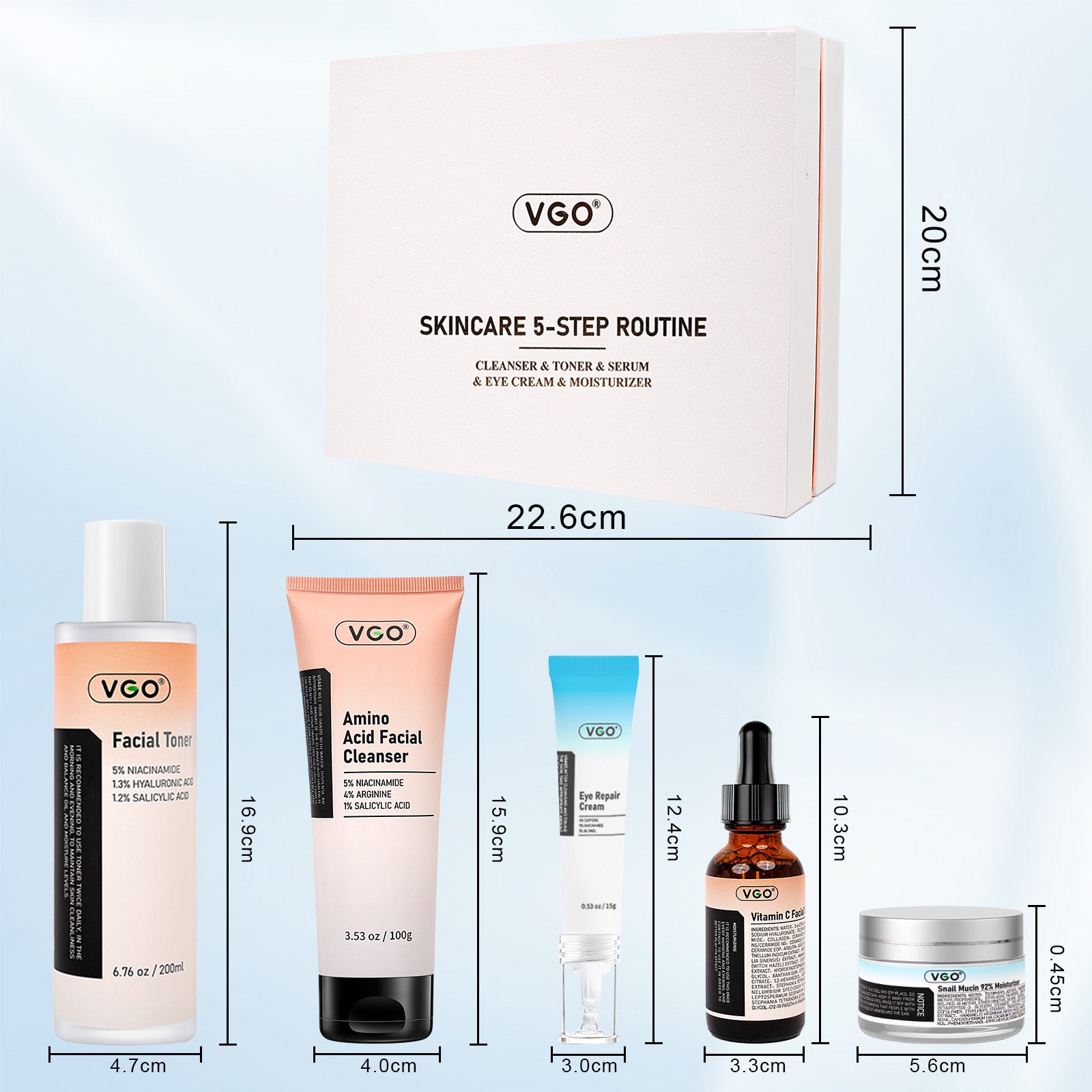 TONER - SERUM-EYE CREAM - MOISTURIZER