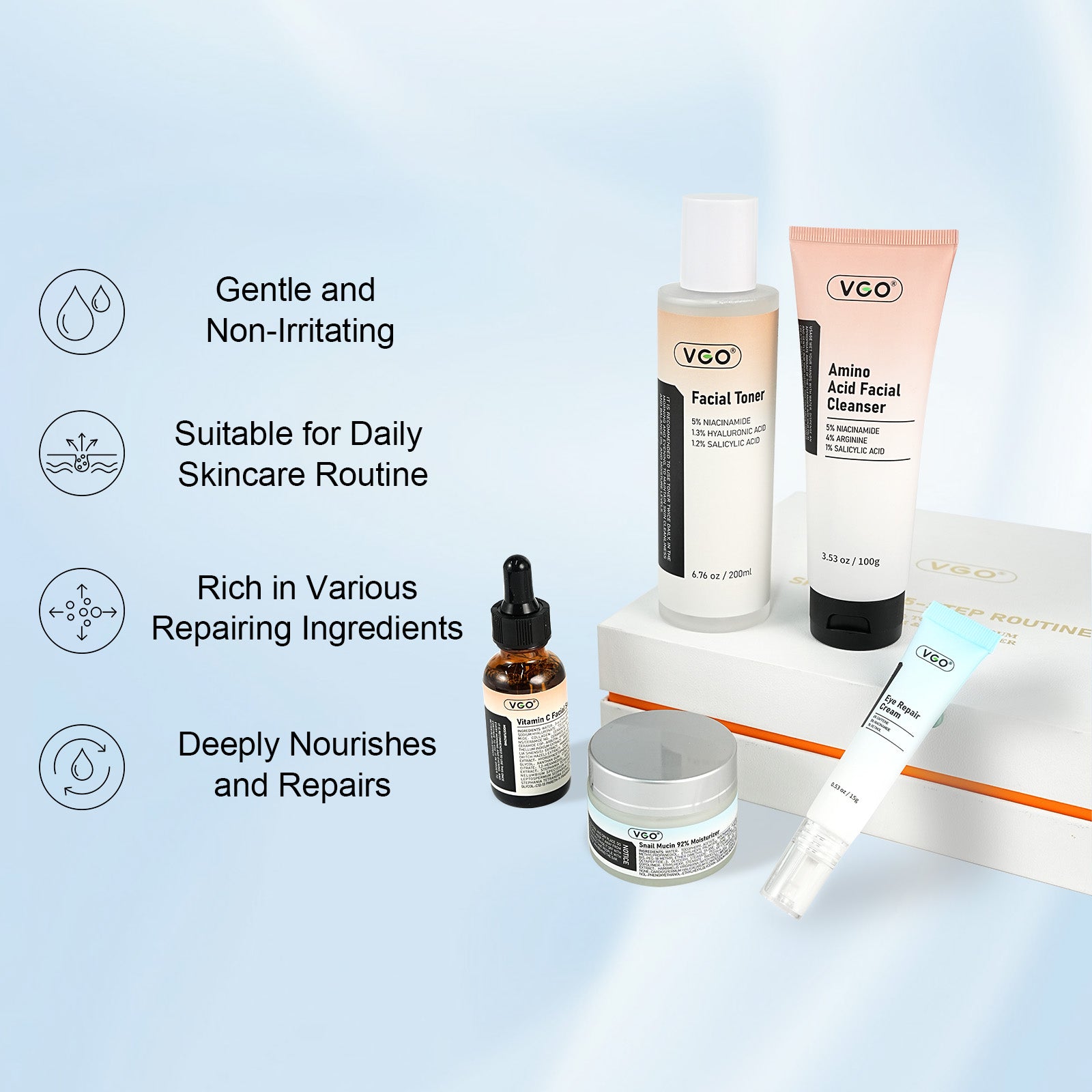 TONER - SERUM-EYE CREAM - MOISTURIZER
